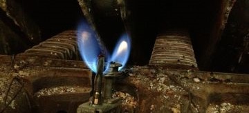 gasnąca świeczka w piecyku